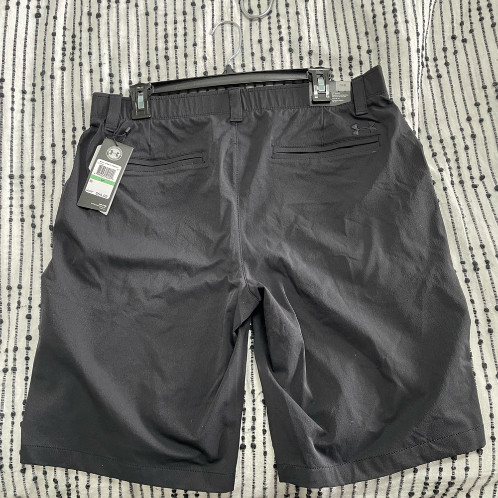 Black UA shorts used for golf or casual use